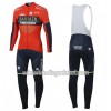 Set Fietsshirt Lange Mouw + Lange Koersbroek 2018 Bahrain-Merida N001
